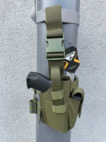 Кобура Набедренная Condor Universal Leg Holster USA Олива 000141 фото