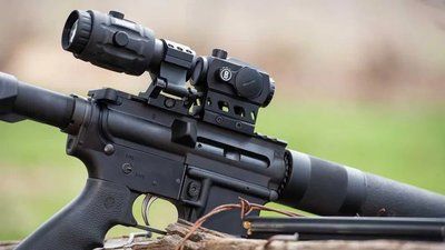 Комплект Коллиматор Bushnell Optics TRS125 3 МОА + Магнифер Bushnell Transition 3x24 00177 фото