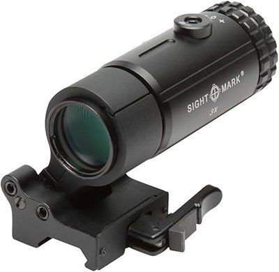 Магніфер  Sightmark T-3 Magnifier 3x швидкоз'ємний, сумісний з EOTech та Aimpoint 011124-13- фото