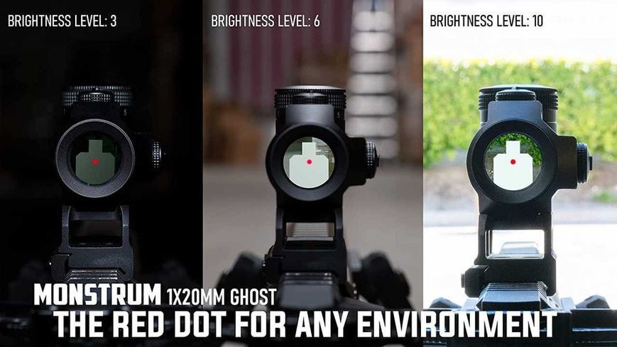 Приціл коліматорний Monstrum 1x20 Ghost Red Dot Sight copy_62 фото