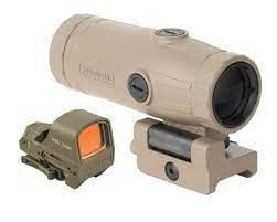 Комплект коліматор + магніфер Holosun HS510C & HM3X Combo FDE 95 фото