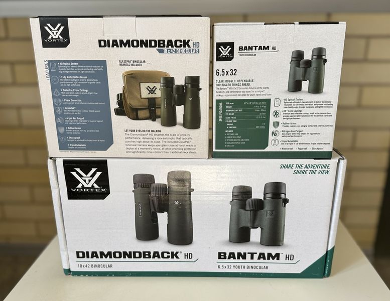 Комплект Бинокль Vortex Diamondback HD 10x42 + Бинокль Vortex Bantam HD 6.5x32 WP Combo Kit copy_1_copy_001004 фото