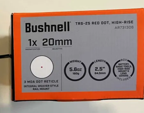 Приціл коліматорний Bushnell Optics TRS-25 Hirise 1x25mm Red Dot 00059 фото