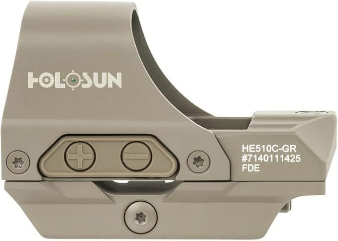 Приціл коліматорний HOLOSUN HS510C FDE Green Dot Зелена прицільна марка 104 фото