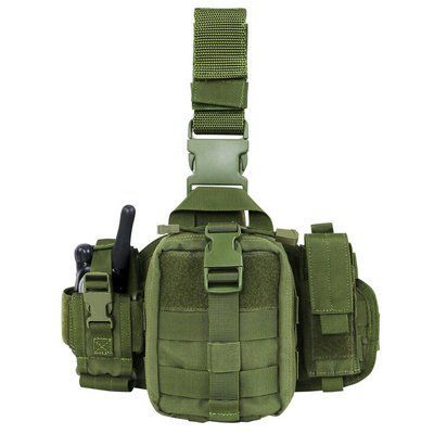 Стегнова медична розвантажувальна платформа Condor EMT LEG RIG Олива 000361 фото