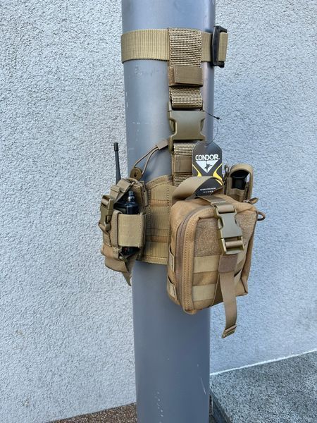 Набедренная медицинская разгрузочная платформа Condor EMT LEG RIG Олива 000361 фото