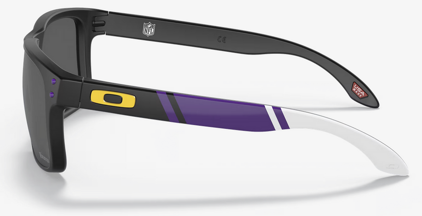 Окуляри сонцезахисні Oakley Holbrook Minnesota Vikings чорні з лінзами  Prizm Black 00097-4 фото