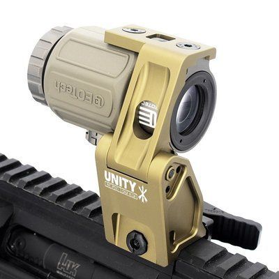 Увеличитель - Магнифер EOTech G43 Tan 3х с креплением UNITY FAST FTC OMNI FDE Увеличитель - Магнифер EOTech G43 Tan 3х с креплением UNITY FAST FTC OMNI FDE фото