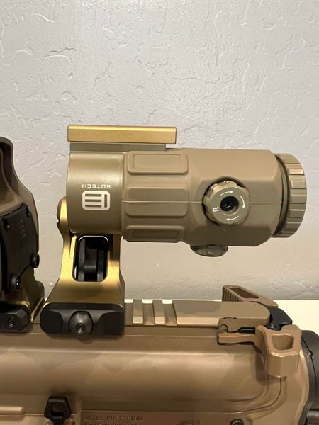 Увеличитель - Магнифер EOTech G43 Tan 3х с креплением UNITY FAST FTC OMNI FDE Увеличитель - Магнифер EOTech G43 Tan 3х с креплением UNITY FAST FTC OMNI FDE фото
