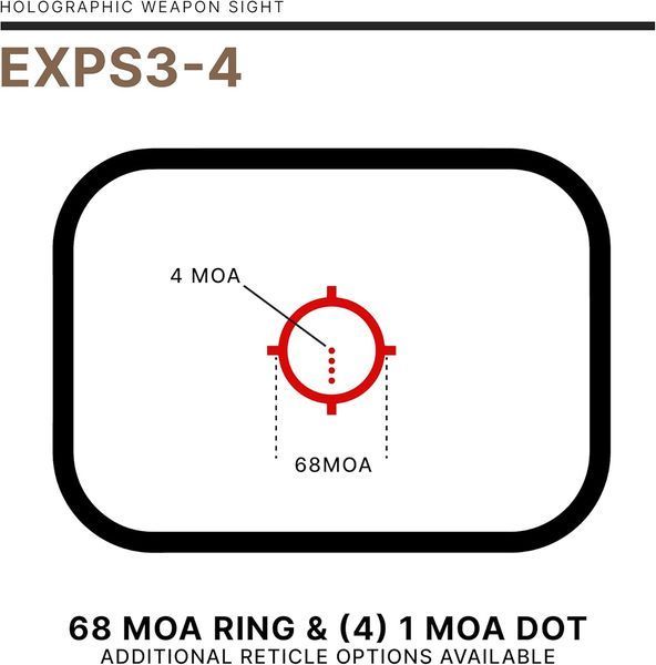 Коллиматорный голографический прицел EOTech EXPS3-4 Black copy_1__92 фото