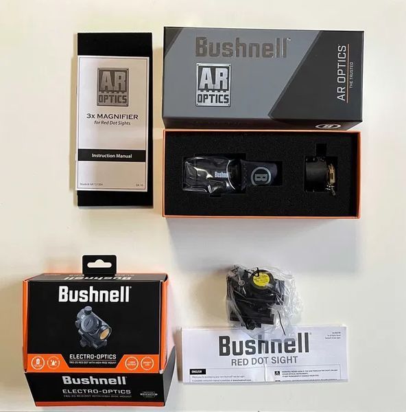 Комплект Коліматор Bushnell Optics TRS-25 + Магніфер Bushnell Transition 3x24 00076 фото