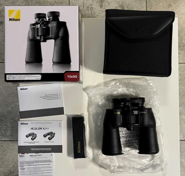 Бінокль Nikon Aculon A211 10x50mm Оригінал зі США 00020 фото