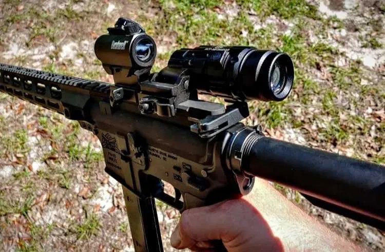 Комплект Коліматор Bushnell Optics TRS-25 + Магніфер Bushnell Transition 3x24 00076 фото