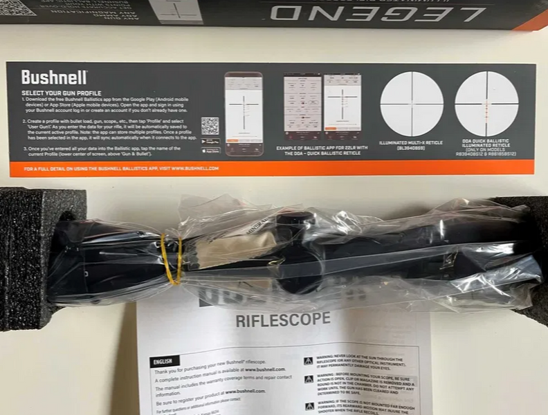 Приціл з підсвічуванням BUSHNELL LEGEND 3-9x40mm MULTI-X 00070 фото