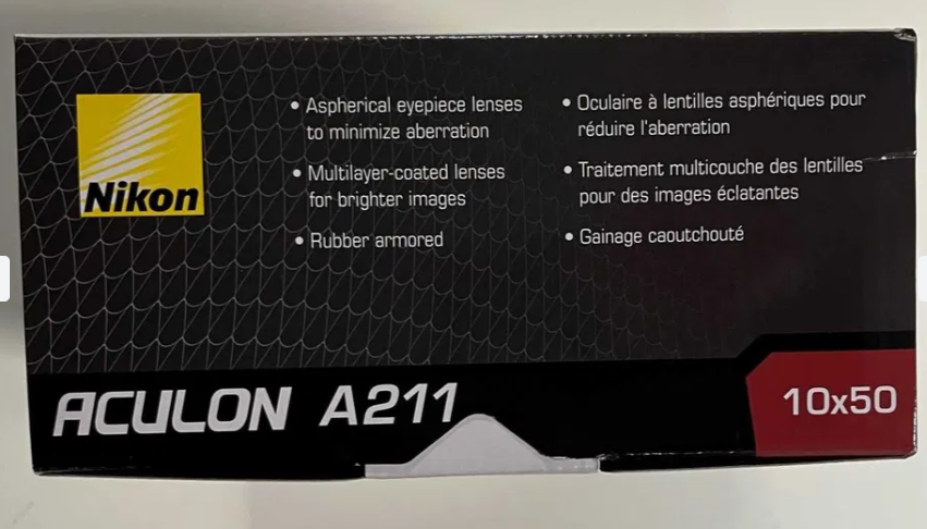 Бінокль Nikon Aculon A211 10x50mm Оригінал зі США 00020 фото