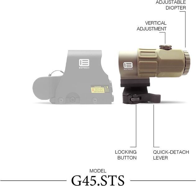 Збільшувач - Магніфер EOTech G45 Tan 5х w/STS Mount (G45.STS) EOTech G45 Tan фото