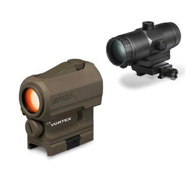 Комплект Коліматор Vortex SPARC AR + Магніфер Vortex VMX-3T Чорний 000968 фото