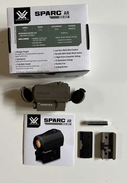 Комплект Коліматор Vortex SPARC AR + Магніфер Vortex VMX-3T Чорний 000968 фото