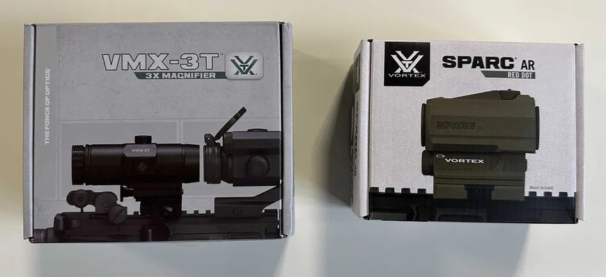 Комплект Коліматор Vortex SPARC AR + Магніфер Vortex VMX-3T Чорний 000968 фото