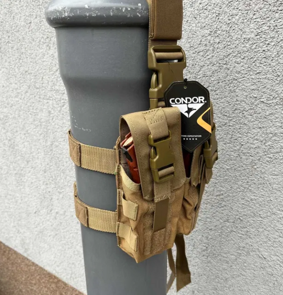 Стегновий підсумок під магазини CONDOR DROP LEG M4 MAG POUCH USA Койот 00027 фото