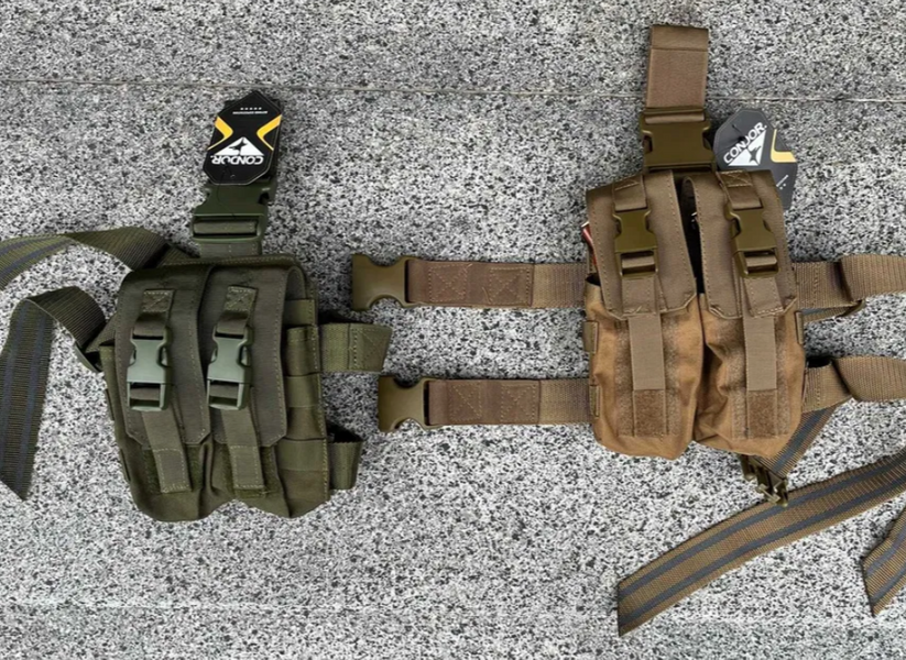 Стегновий підсумок під магазини CONDOR DROP LEG M4 MAG POUCH USA Олива 000271 фото