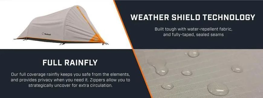 Намет Bushnell 1 Person Bivy Сірий 00093 фото