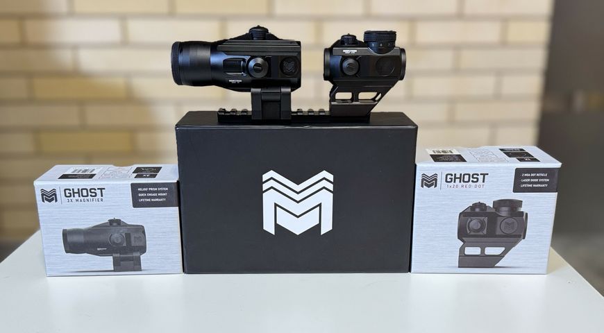 Комплект Коллиматор+ Магнифер Monstrum 1x20 Ghost Red Dot Sight and 3X Magnifier Set 62 фото