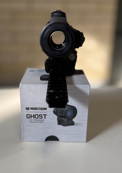 Магніфер-збільшувач 2-х кратний Monstrum Ghost 2X Flip-to-Side Forward Magnifier з відкидним кріпленням 63 фото