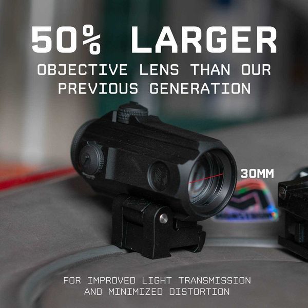 Магніфер-збільшувач 2-х кратний Monstrum Ghost 2X Flip-to-Side Forward Magnifier з відкидним кріпленням 63 фото
