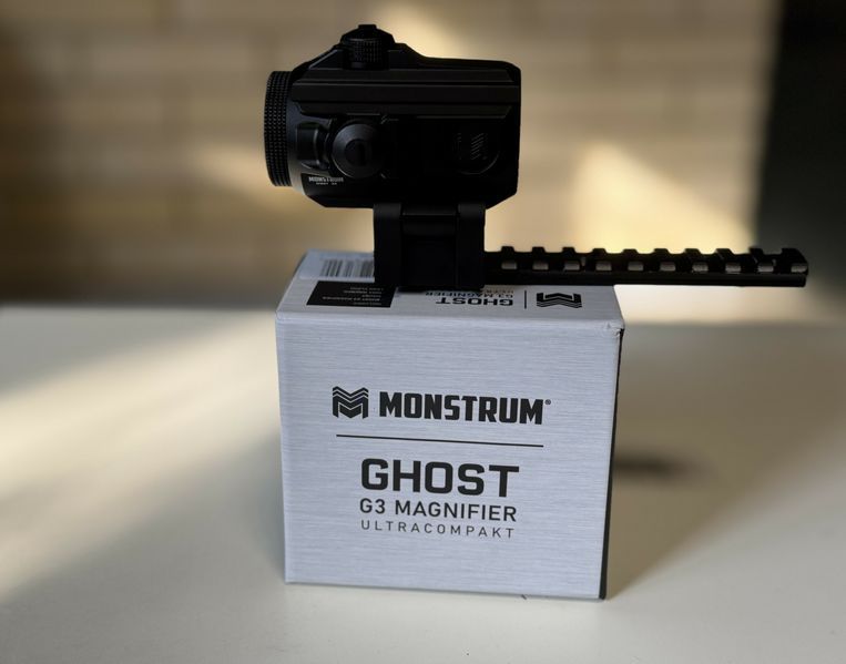 Магніфер-збільшувач 2-х кратний Monstrum Ghost 2X Flip-to-Side Forward Magnifier з відкидним кріпленням 63 фото