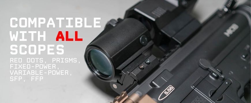 Магнифер-увеличитель 2-х кратный Monstrum Ghost 2X Flip-to-Side Forward Magnifier с откидным креплением 64 фото