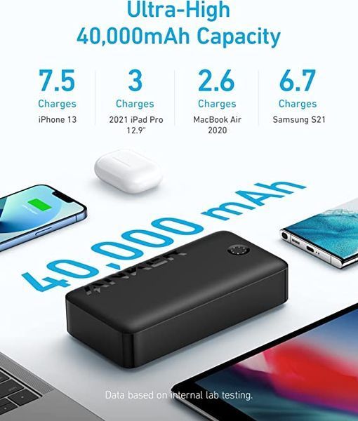 Повербанк Anker 347 Power Bank 40000mAh Черный 00030 фото