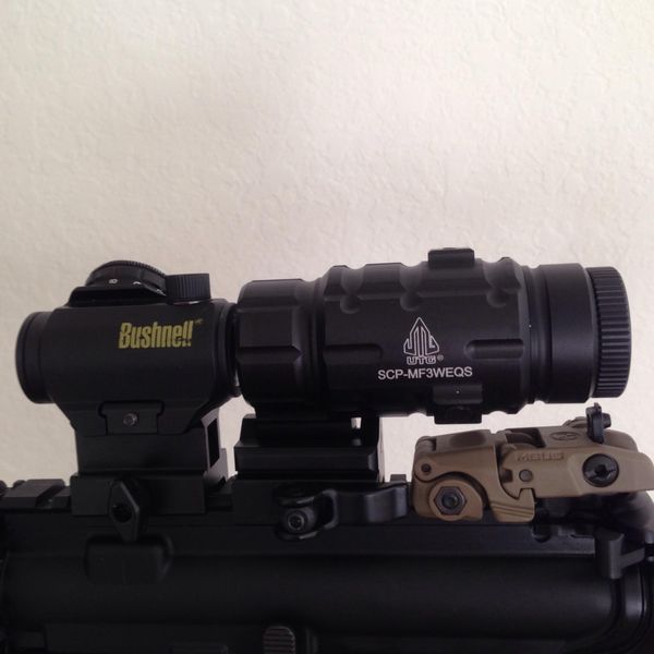 Комплект Коліматор Bushnell Optics TRS-25 + Магніфер Leapers UTG 3X25 67 фото