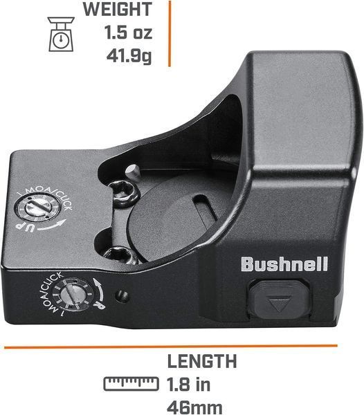 Коллиматорный прицел BUSHNELL RXS 250 1X24 REFLEX SITE 12-025 фото