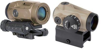 Комплект коліматор SIG SAUER Romeo-MSR Gen II + JULIET3 Magnifier FDE Койот FDE Койот фото
