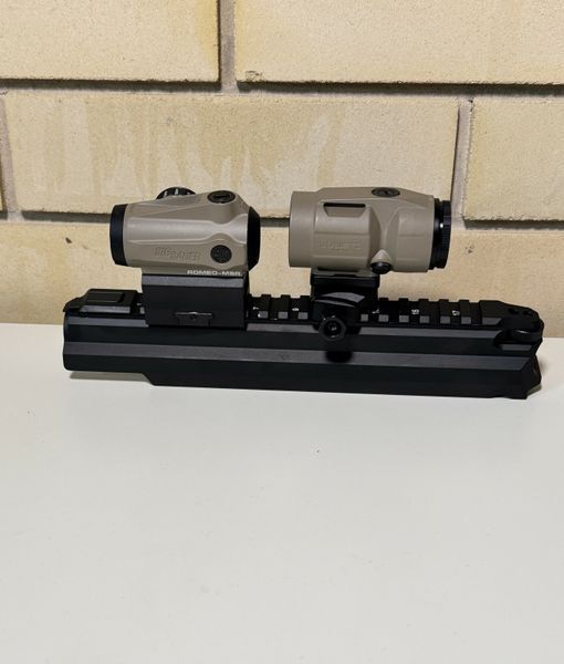 Комплект коліматор SIG SAUER Romeo-MSR Gen II + JULIET3 Magnifier FDE Койот FDE Койот фото