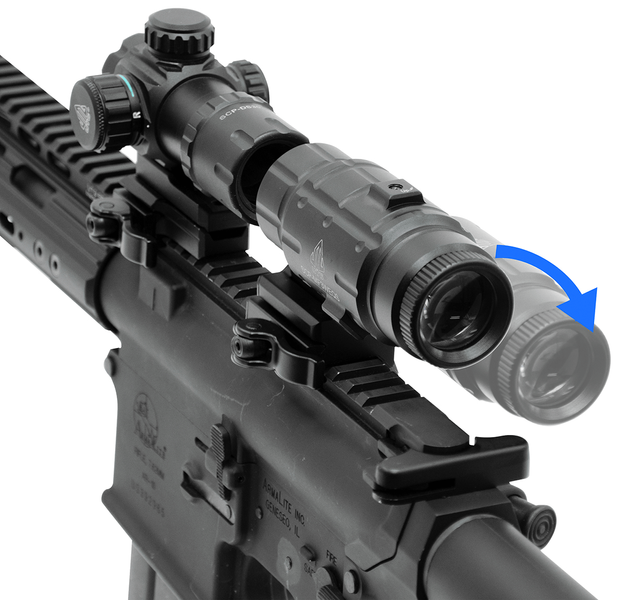 Комплект Коліматор Bushnell Optics TRS-26 3 МОА + Магніфер Leapers UTG 3X25 69 фото