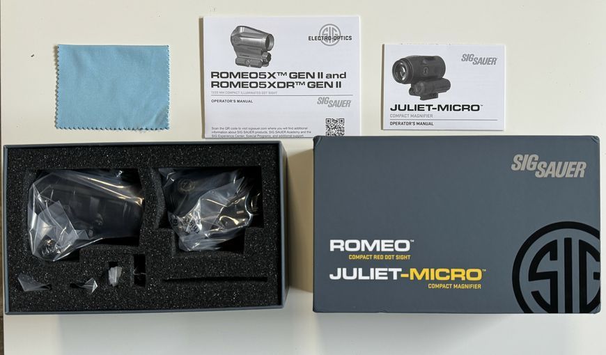 Комплект коллиматор SIG SAUER Romeo-MSR Gen II + JULIET5 Magnifier Combo Kit 000976 фото