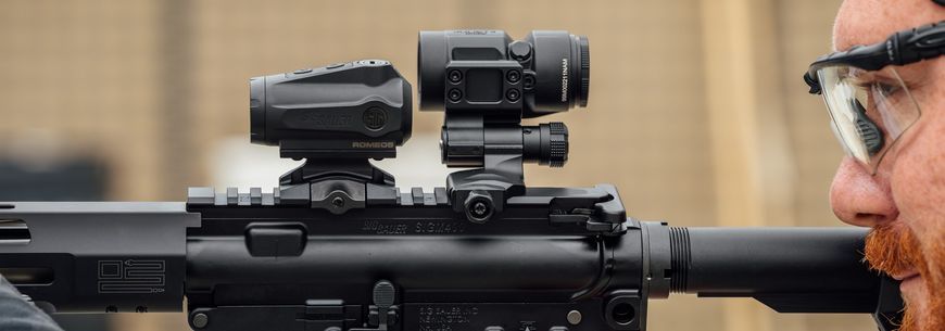 Комплект коллиматор SIG SAUER ROMEO5 GEN II + JULIET3 Magnifier Combo Kit 72 фото