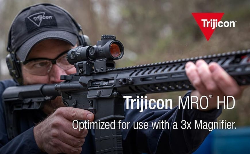 Комплект Trijicon MRO HD 1X25 + магніфер Trijicon 3X Trijicon MRO HD 1X25 фото