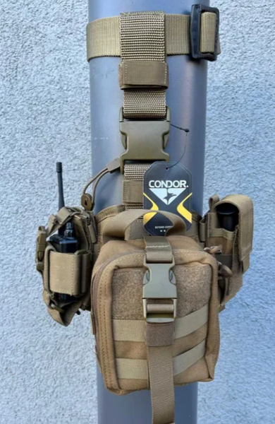 Стегнова медична розвантажувальна платформа Condor EMT LEG RIG Койот 00036 фото