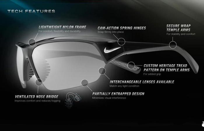 Окуляри Nike Skylon Ace Sunglasses Чорні 00100 фото