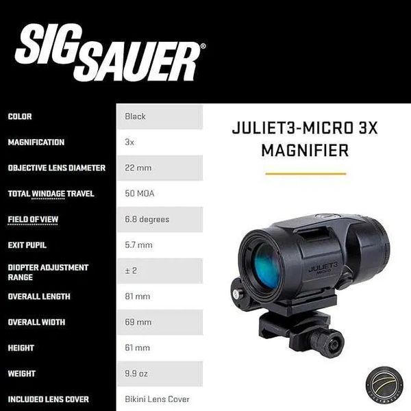 Комплект коллиматор SIG SAUER Romeo-MSR Gen II + JULIET3 Magnifier Combo Kit 000975 фото