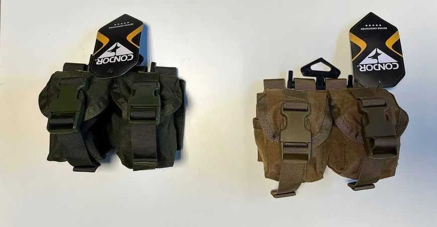 Підсумок для 2-х гранат Condor Double Frag Grenade Койот 00124 фото