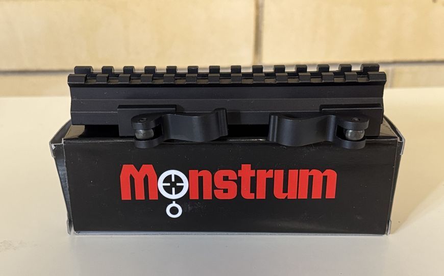 Планка Пикатинни двойная 45/90 градусов быстросъём Monstrum Длина 14см 6-012 фото