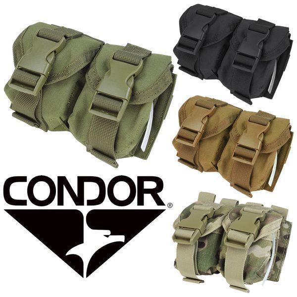 Підсумок для 2-х гранат Condor Double Frag Grenade Олива 001241 фото