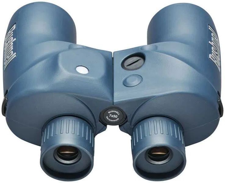 Бинокль с дальномерной сеткой и компасом Bushnell 7x50mm Темно-синий 00168 фото